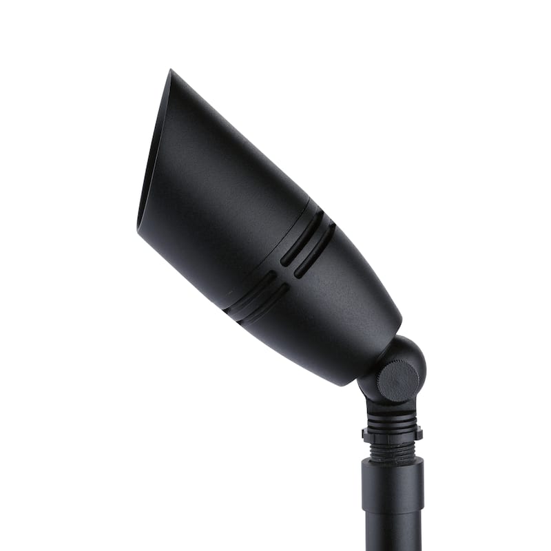 Kichler Lighting Fixed Socket MR16 Black Brass 12V Drop-In Accent Fixture, Landscape Lighting, (2.5 x 3.0 x 10.25), 15517BKB - 3