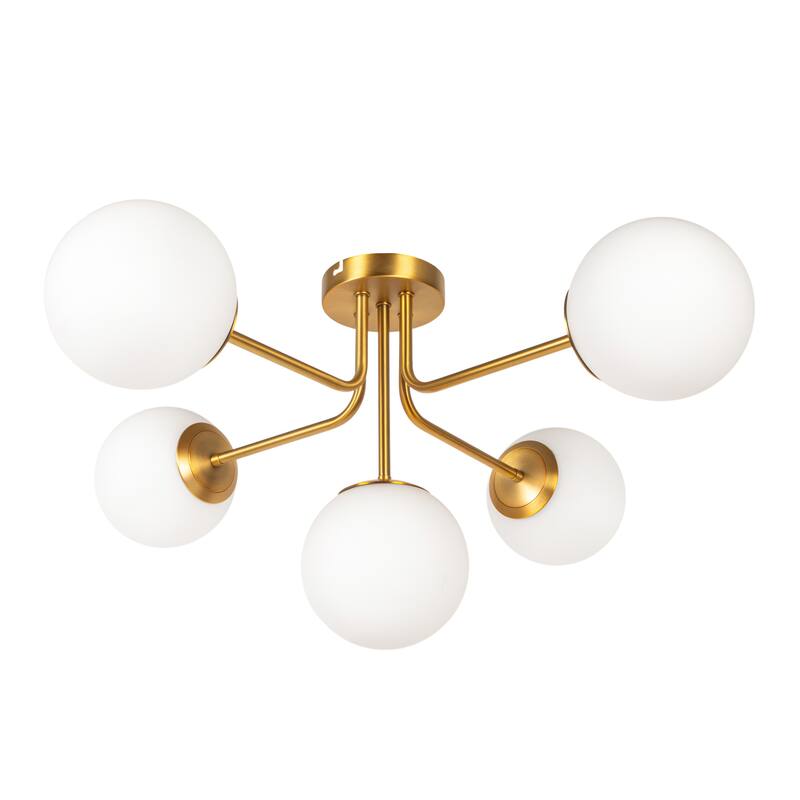 Sputnik Flush Mount Glass Ceiling Light