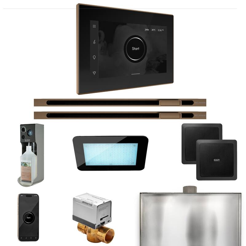 Mr Steam XDRM2XL Xdream Max Linear Package Steam Shower Control - Black / Nouveau Bronze
