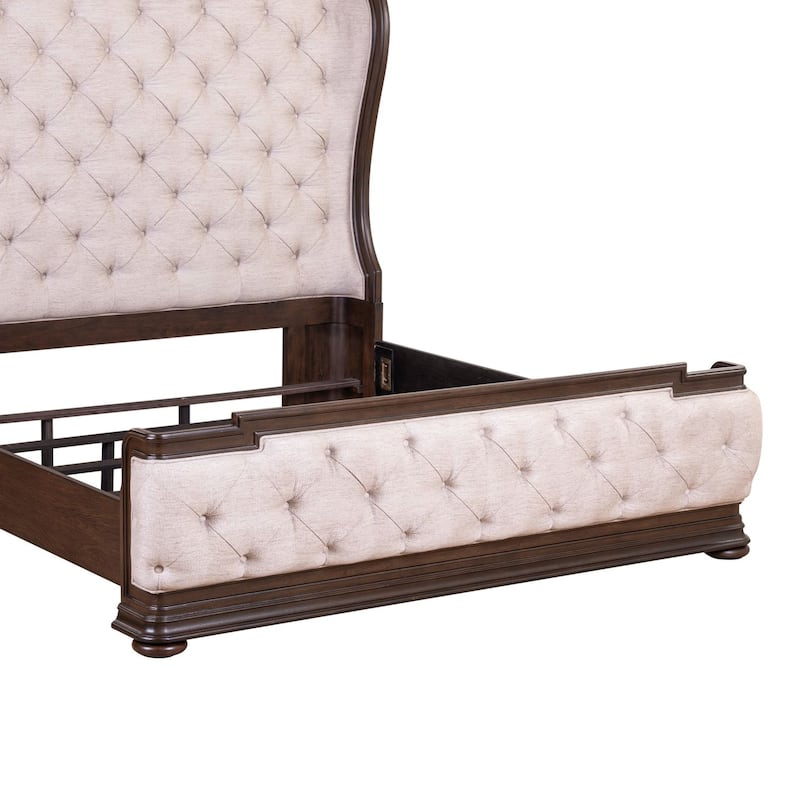 Liberty Furniture Provence Park Shelter Bed, Dresser & Mirror, Chest, Night Stand - King or Queen