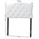 preview thumbnail 6 of 6, Baxton Studio Rhoda Modern and Contemporary Twin Size Faux Leather Upholstered Button-tufted Scalloped Headboard