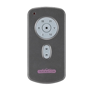 Fanimation Hand Held Six Speed DC Motor Remote and Transmitter - Charcoal
