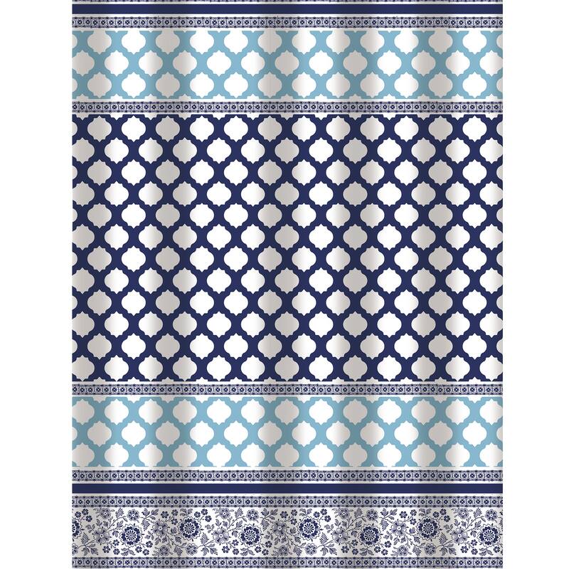 Bath Bliss Shower Curtain Lattice Design