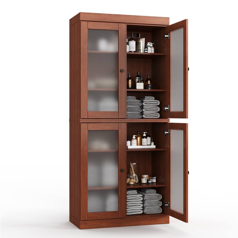 100% Solid Wood 32" Bathroom Cabinet with Optional Doors by Palace Imports