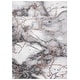 preview thumbnail 49 of 92, SAFAVIEH Craft Margaretha Modern Abstract Marble Pattern Rug 2'3" x 4' - Grey/Orange