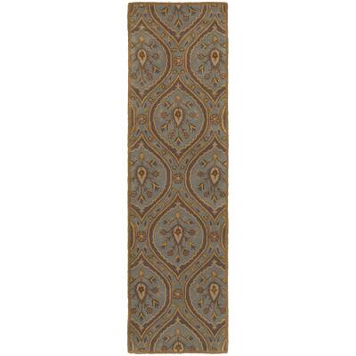 Style Haven Weslyn Hand-tufted Teal Green Medallion Wool Area Rug