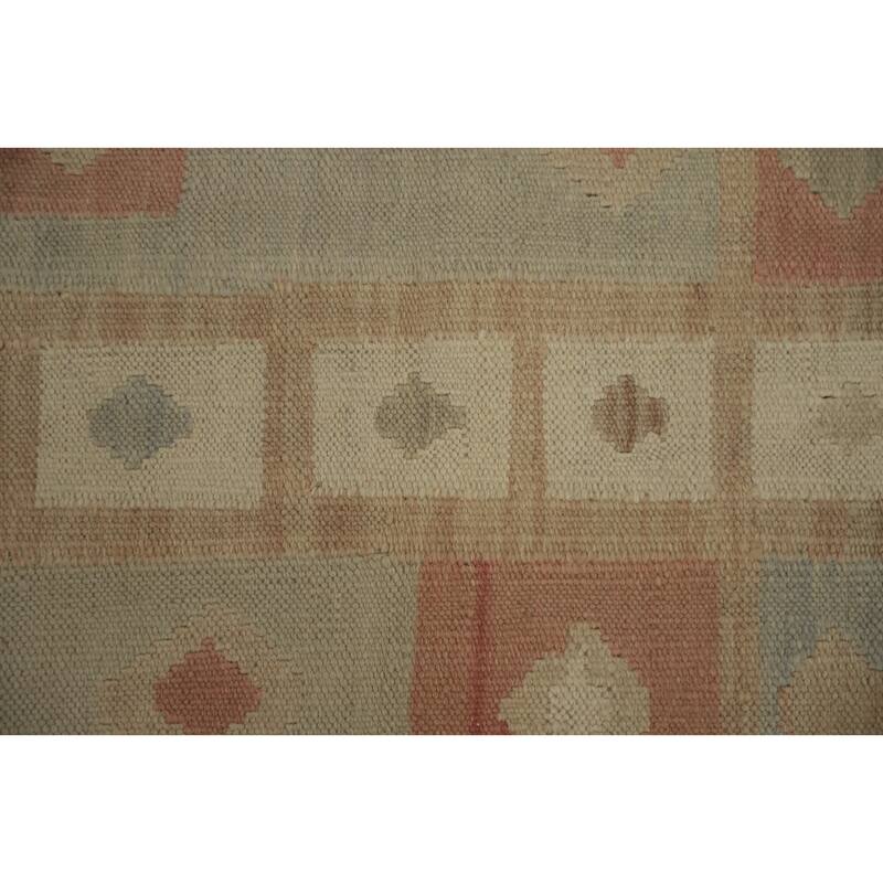 Hand Woven Oriental 100% Wool Carpet Southwestern Tribal Multi-Colored Kilim Area Rug - 6' 0'' X 4' 1''