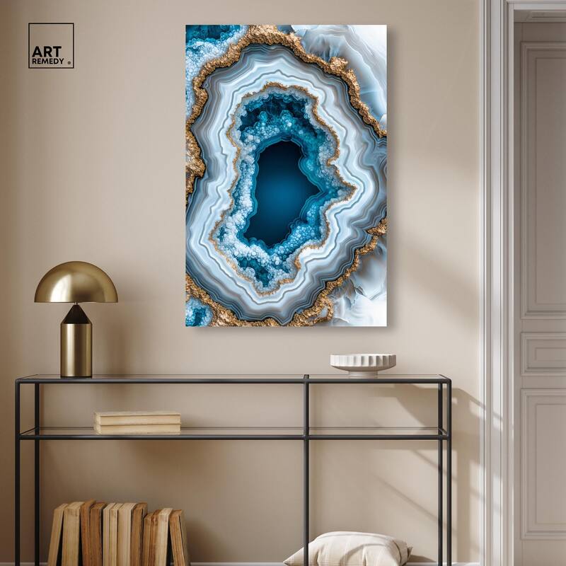 Gilded Geode Eye II Canvas by Art Remedy, Gallery Wrapped