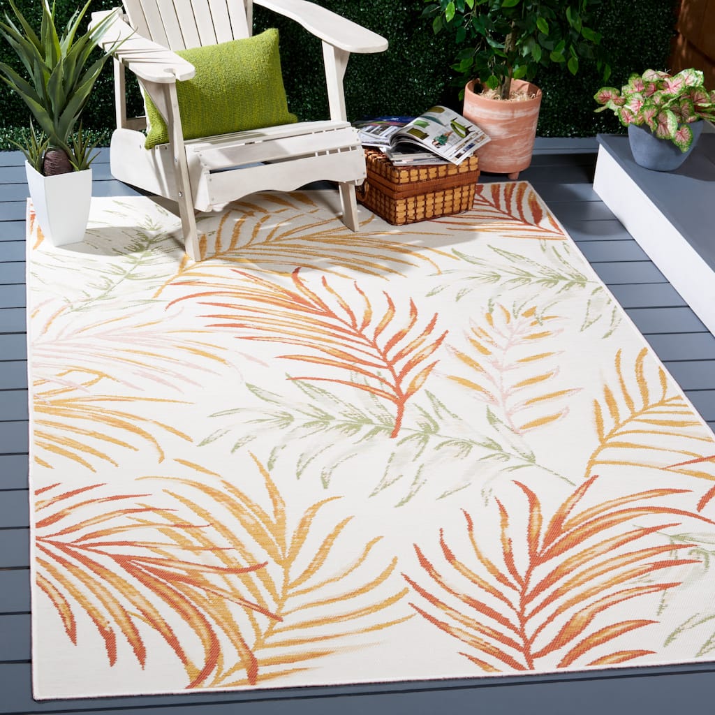 SAFAVIEH Sunrise Maurane Indoor /Outdoor Waterproof Rug - 4' x 5'7"