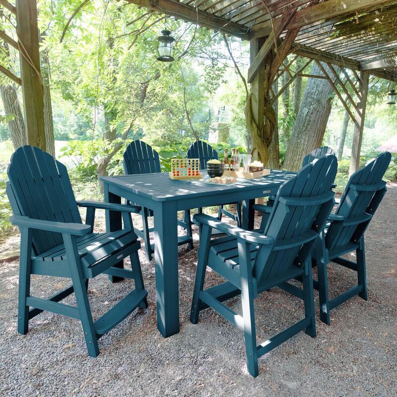Hamilton 7-Piece Outdoor Dining Set - 42" x 72" Table, Counter-height