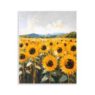 Stupell Endless Sunflowers Meadow Wall Plaque Art Design By Creative ...