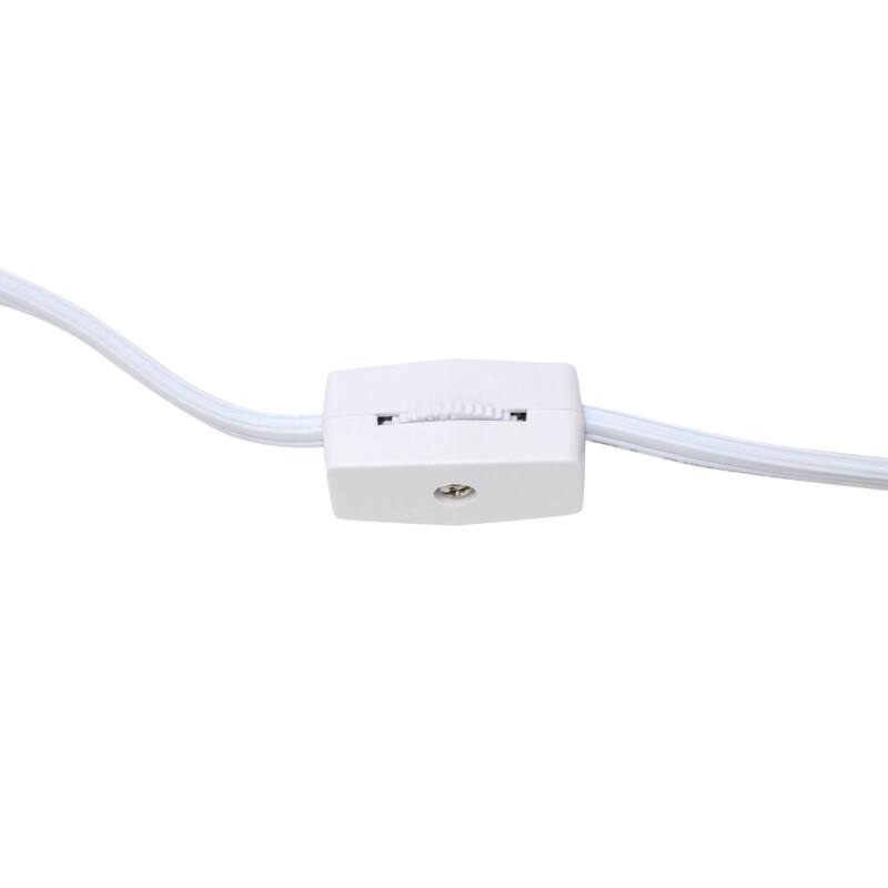 Simple Designs Textured Linear Ceramic Table Lamp, Off White - N/A