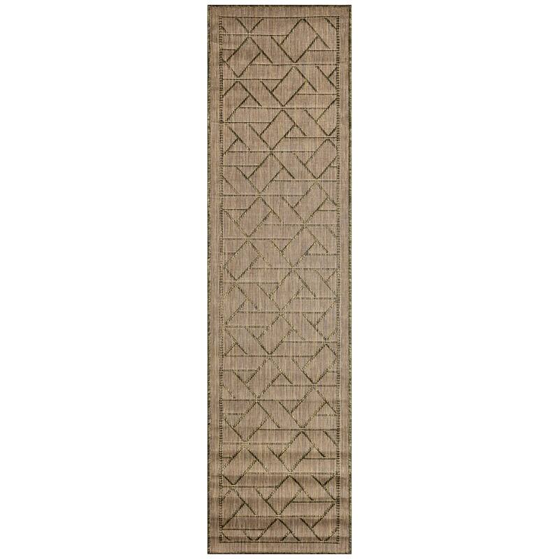 Liora Manne Carmel Pyramid Indoor/Outdoor Rug - 1'11" x 7'6" - Green