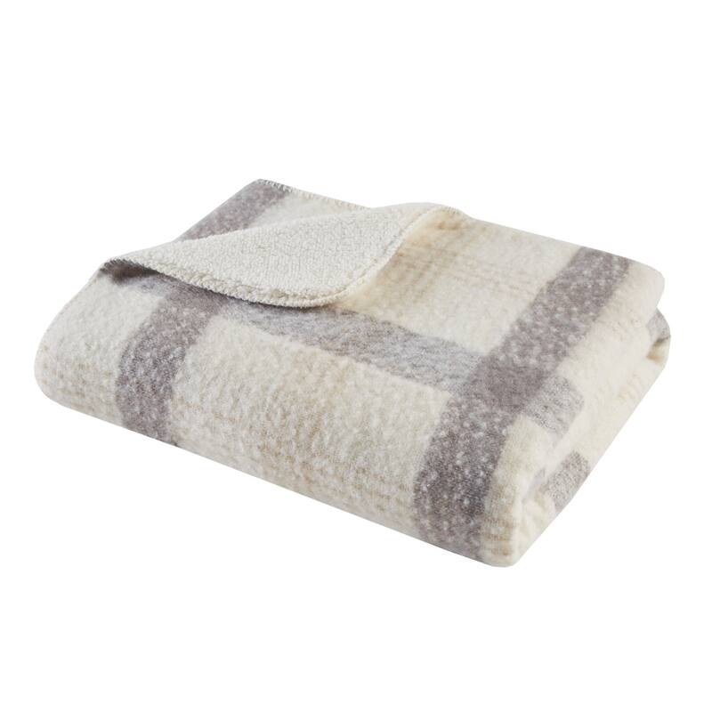 Woolrich Bloomington Fake Wool to Sherpa Throw 50x60"