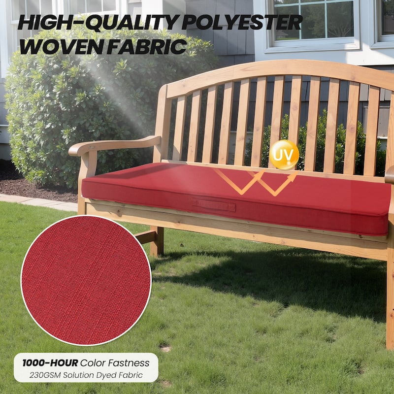 Outdoor Settee Bench Seat Cushion Patio Swing Cushion Loveseat Cushion