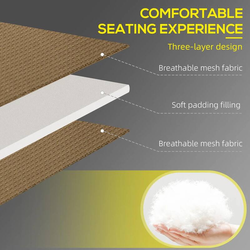 2PCS Folding Chaise Chairs with 5-level Reclining Back, Reading Hole