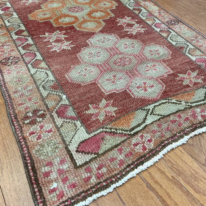 HERAT ORIENTAL Handmade Turkish Oushak Wool Runner - 2'10" x 11'2"