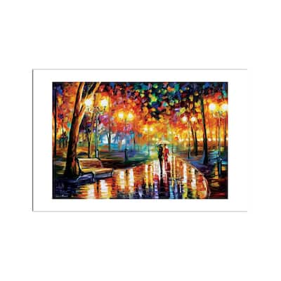 Rain's Rustle I Fine Art Paper Print by Leonid Afremov - Multi