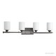 preview thumbnail 7 of 5, Luxury Mid-Century Modern Bathroom Vanity Light, 7.875"H x 33"W, with Art Deco Style, Charcoal Finish by Urban Ambiance