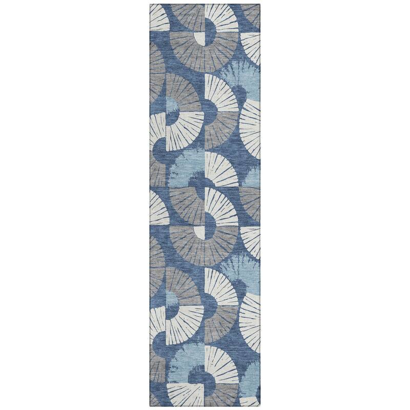 Machine Washable Indoor/ Outdoor Modern Jay Chantille Rug