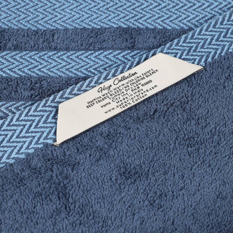 Superior Hays Cotton Absorbent Medium Weight Bath Towels, Set of 2