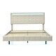preview thumbnail 4 of 26, Floating Bed Frame with LED Lights and USB Charging,
