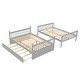 preview thumbnail 26 of 54, Full over Full Bunk Bed with Trundle, Convertible to 2 Full Size Platform Bed