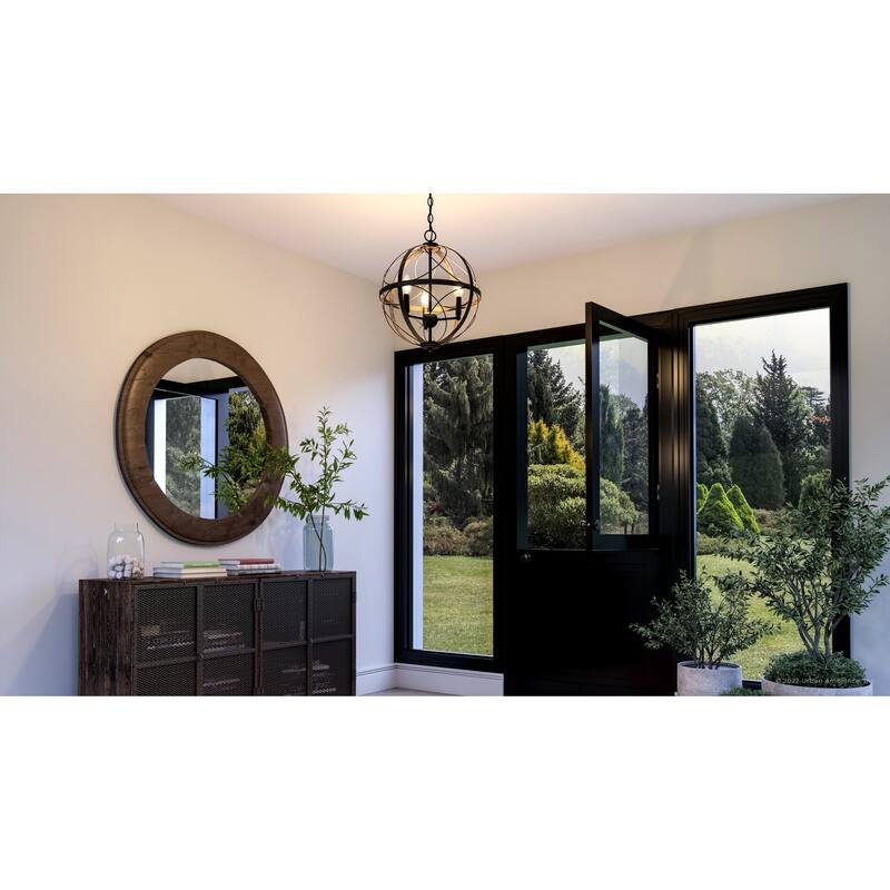Luxury Farmhouse Chandelier, 19.75"H x 16"W, with Transitional Style, Olde Bronze, BWP4400 by Urban Ambiance - 16