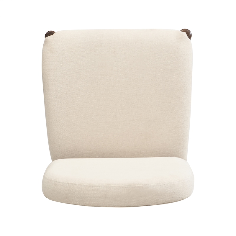 Christopher Knight Home - Mid-Century Upholstered Armless Dining Side Chairs with Rubber Wood Frame (Set of 2)