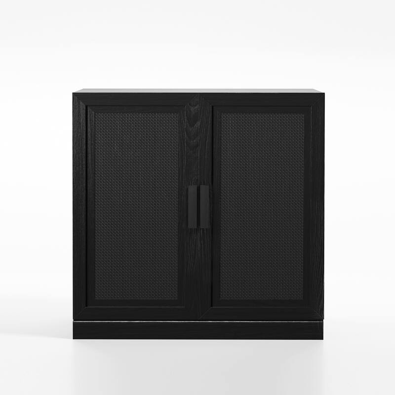 Modular Sideboard Cabinet with Storage Buffet Cabinet with Rattan Doors for Living Room Kitchen Dining Room Entryway