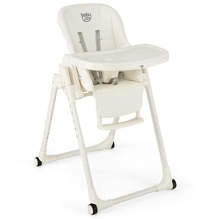 Costway 4-in-1 Foldable Baby High Chair Height Adjustable Feeding - 32'' x 23'' x 42''