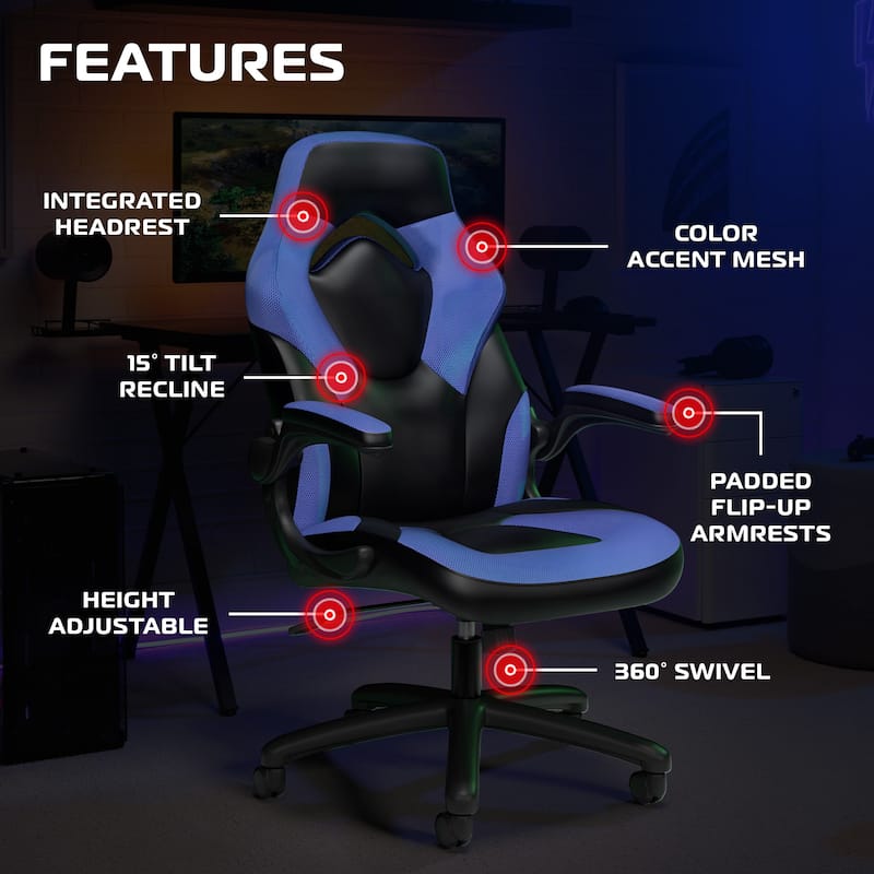 RESPAWN 3085 Ergonomic Gaming Chair, High Back PC Computer Desk Office Chair, Flip-up Arms