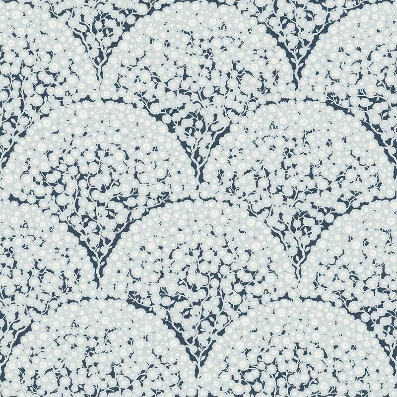 NuWallpaper Rowan Blue Peel and Stick Wallpaper