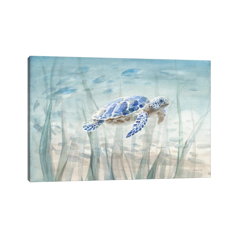 iCanvas "Undersea Turtle" by Danhui Nai Canvas Print