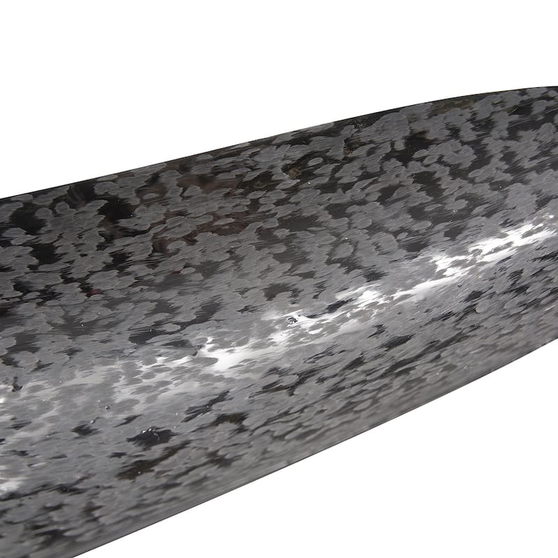 Allan Andrews Chiseled Texture Black Iron Elongated Tray, Large - 3H x 28W x 6D