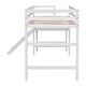 preview thumbnail 14 of 16, Kids Furniture Twin Size Loft Bed Platform Kids Bed with Ladder and Space Storage, Grey