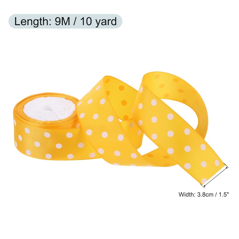 Grosgrain Ribbons with Dots Ribbon Bow Decoration