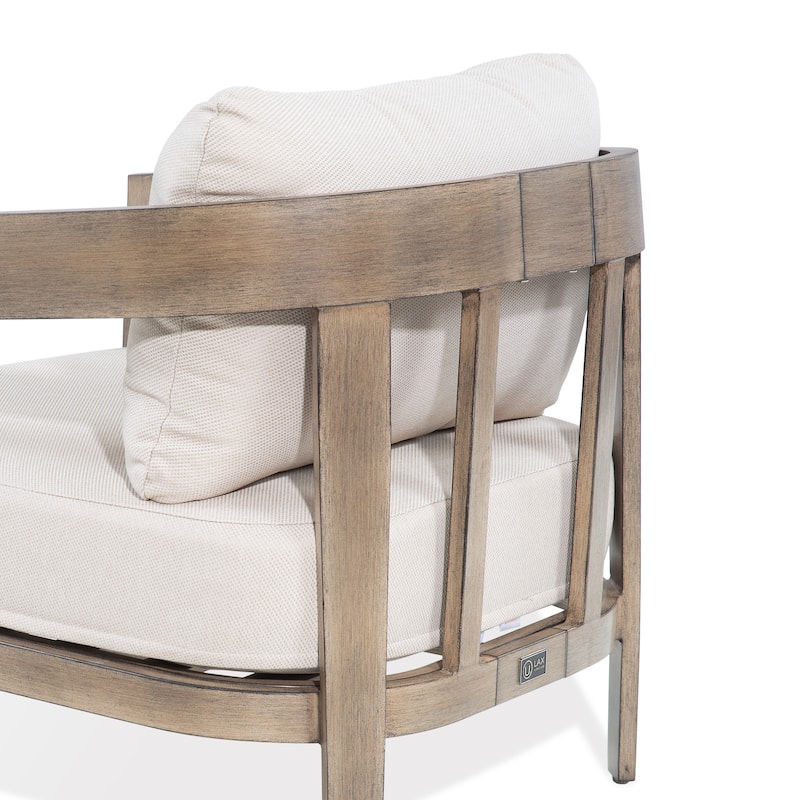 Patio Aluminum Sofa Set With Olefin Cushions