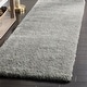 preview thumbnail 16 of 41, SAFAVIEH Handmade Toronto Shag Orphee Polyester Rug 2'3" x 8' Runner - Light Grey - Runner