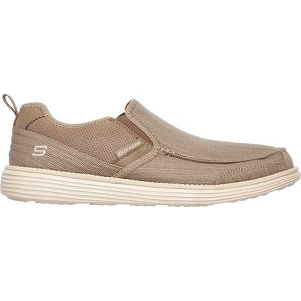 skechers men's canvas status delton loafer