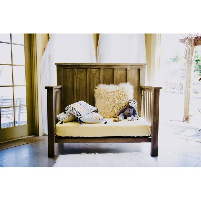 Milk Street Relic Batten Crib - Brown