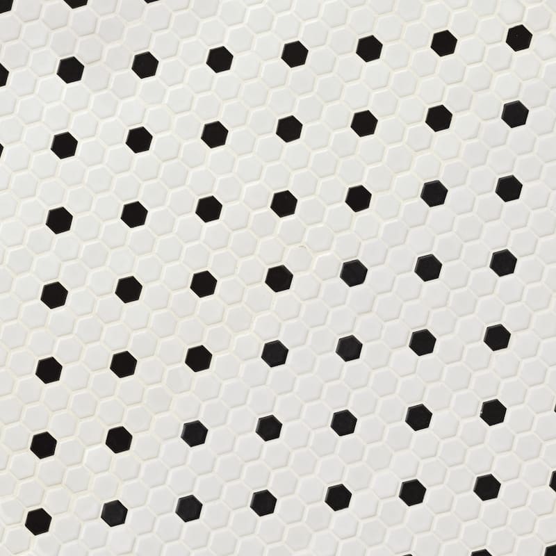 Ackland AKM-P-12X10HXM-CA 10" x 12" Porcelain Geometric Wall Mosaic