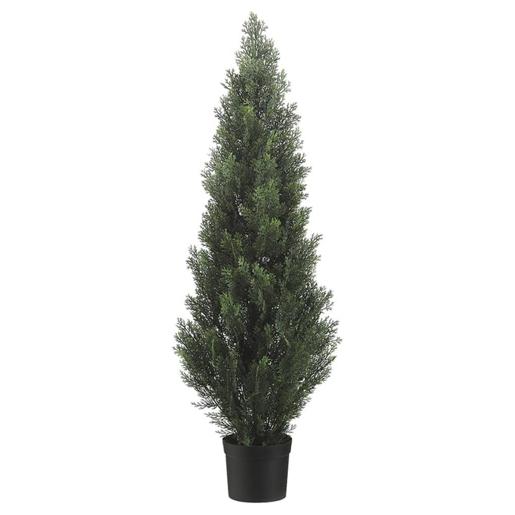 48" Potted Artificial Cedar Topiary Tree
