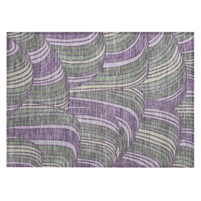 Machine Washable Indoor/ Outdoor Modern Parsons Chantille Rug