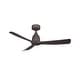 preview thumbnail 1 of 7, Fanimation Kute 44 inch Indoor/Outdoor Smart Ceiling Fan with Remote - Dark Bronze