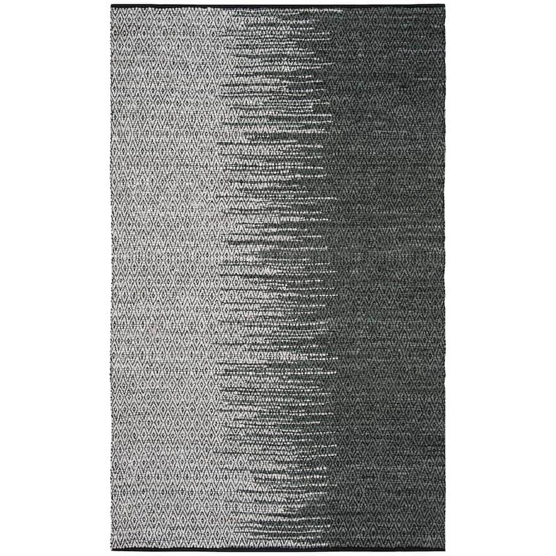 SAFAVIEH Handmade Vintage Boho Leather Denita Modern Stripe Leather