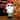 Gemmy Jack Skellington Holiday Greeter in Santa Suit with Stocking