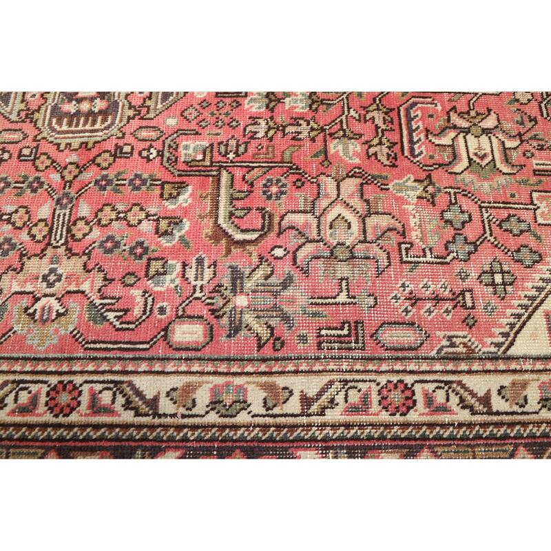 ECARPETGALLERY Hand-knotted Antalya Vintage Light Red Wool Rug - 6'4 x 9'1