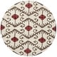preview thumbnail 74 of 83, SAFAVIEH Handmade Wyndham Zvonka Modern Wool Rug 7' Round - Ivory/Brown - Round