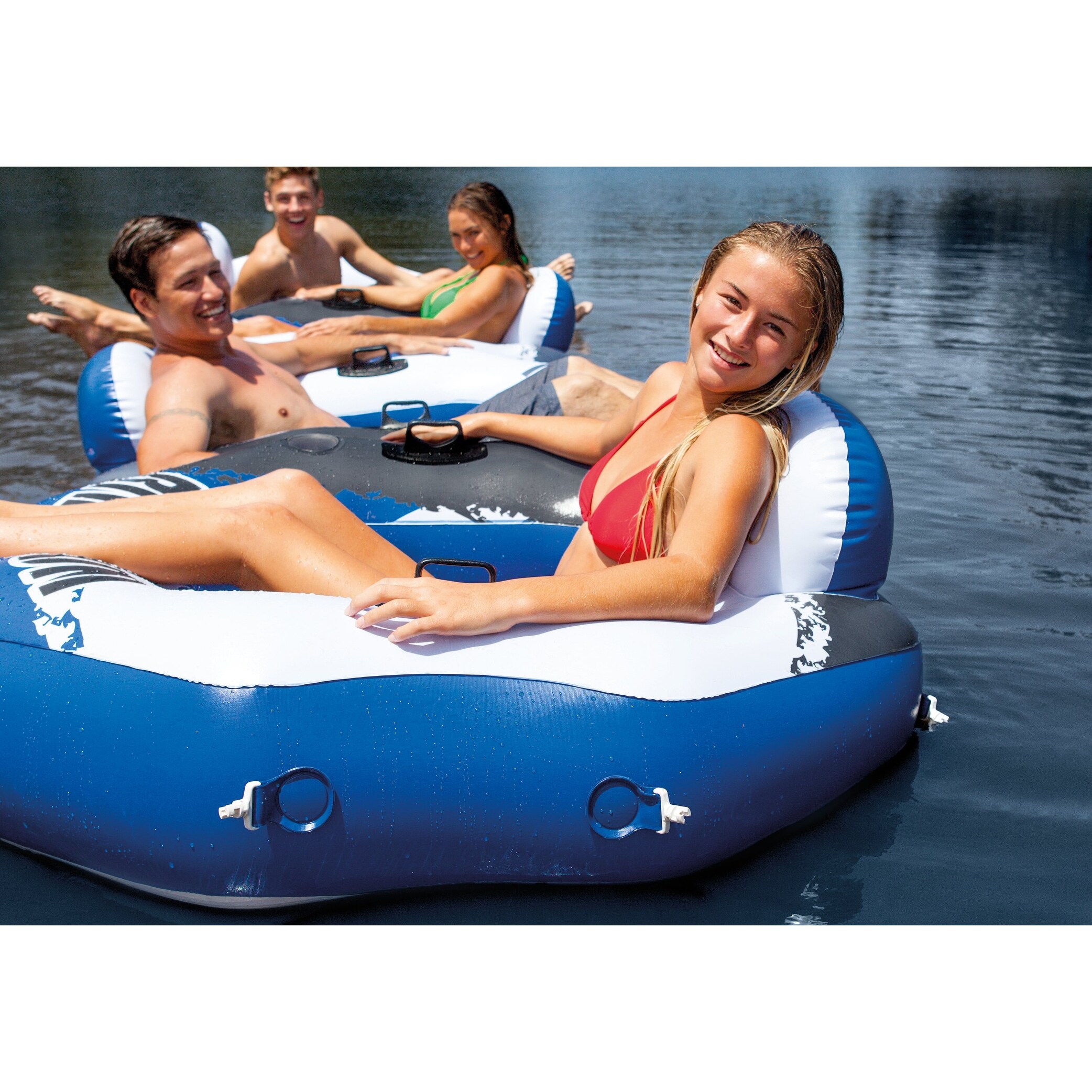 Intex River Run Inflatable Floating Tube & River Run II 2 Person